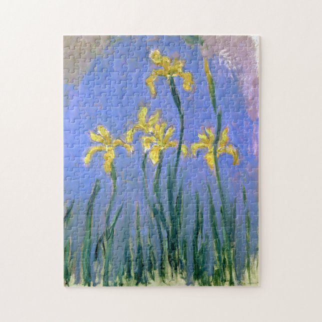 Gult Irises Claude Monet Fine Art Pussel (Vertikal)