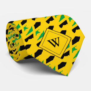 Gult JAMAICA FLAGGA Christian Monogram Slips