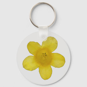 Gult Jasmine Keychain Nyckelring