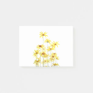 gult Jerusalem artichoke-blomma Post-it Block
