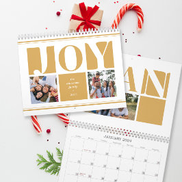 Gult Joy Family Photo Collage jul Kalender