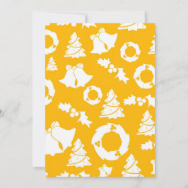 Gult jul Mönster Julkort