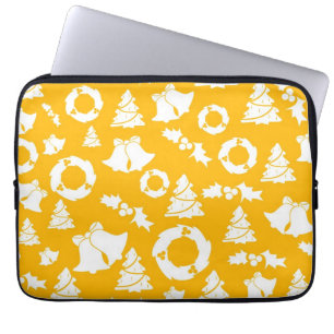 Gult jul Mönster Laptop Fodral