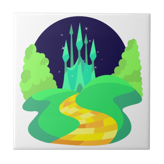 gult kakelplatta (Framsidan)