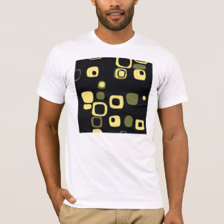Gult, kalk, svart Abstrakt, T-shirt