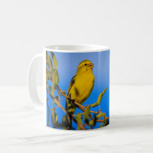 Gult Kanariefågelkaffe Mugg