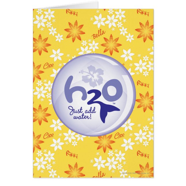 Gult känt mönster hälsningskort (Framsidan)