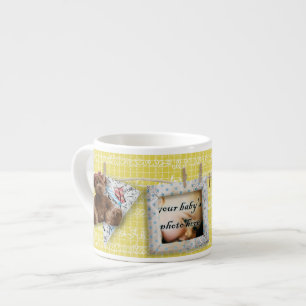Gult Kärlek XOXO Cherish Nalle Baby Mugg Espressomugg