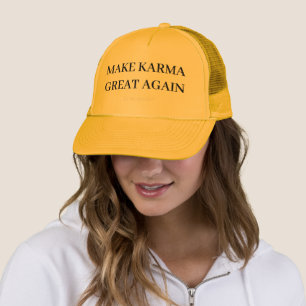 Gult karma hat keps