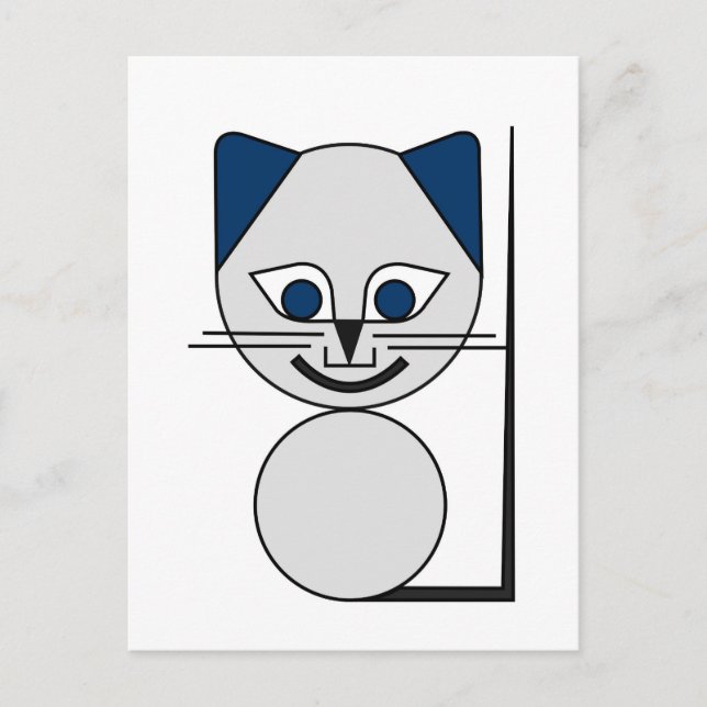 Gult Katt Vykort (Framsida)