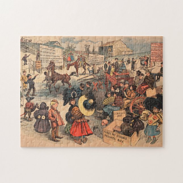 "Gult Kid" Jigszawa Puzzle Pussel (Horisontell)