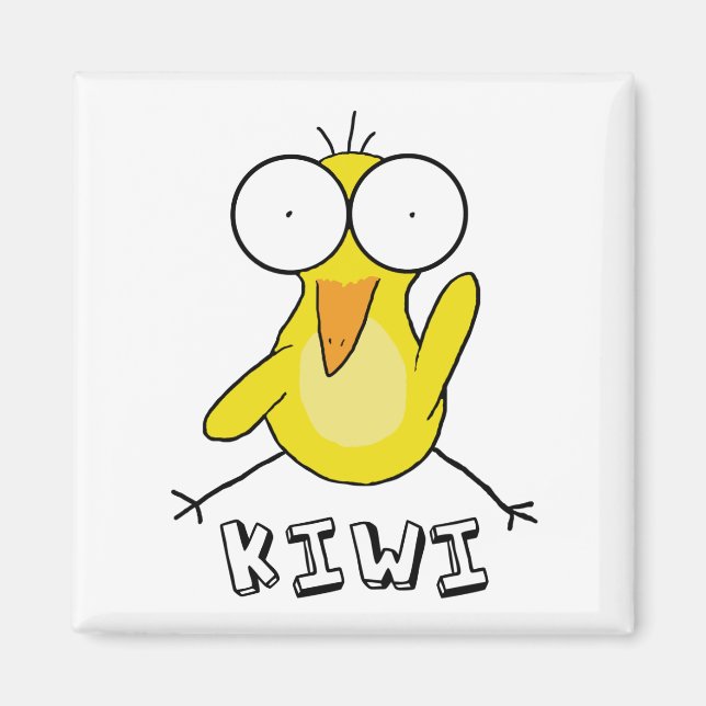 Gult Kiwi Magnet (Framsidan)