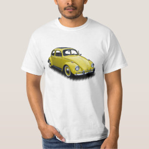 Gult klassikerkryp på vitT-tröja Tee Shirt