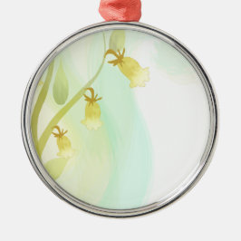 Gult Klockor vattenfärg Tvättar Julgransprydnad Metall