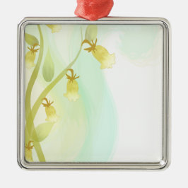 Gult Klockor vattenfärg Tvättar Julgransprydnad Metall