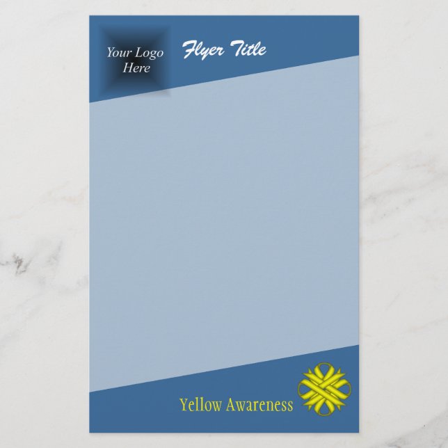 Gult Klöver Ribbon av Kenneth Yoncich Flygblad (Framsidan)