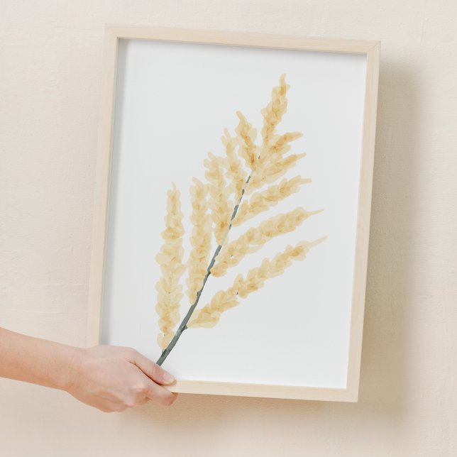 Gult Konsistent vattenfärg Flower Nursery Decor Poster (Yellow Gentle watercolor Flower Nursery Decor)