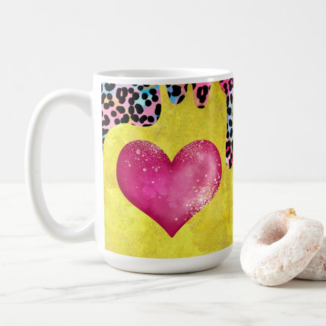 Gult Kopp och leopard Spots (Med munk)