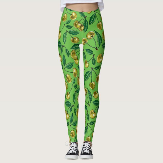 Gult körsbär leggings (Framsida)