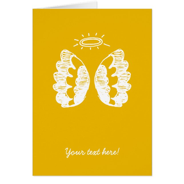 Gult kort för ängel (Framsidan)
