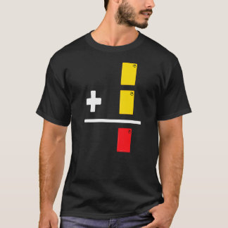 Gult Kort Rött Kort Fotbollsdomare 2 Gula 1 R T Shirt