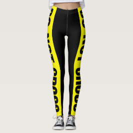 Gult Krim inte Kor-områden med bandrisk Leggings