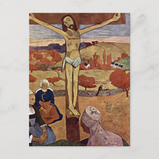 Gult Kristus av Paul Gauguin, Vintage Fine Art Vykort