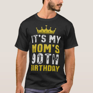 Gult Krona 90:e Bday för Mamma från sondotter T Shirt