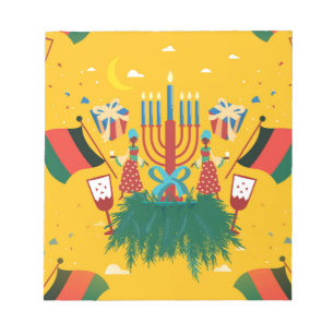 gult Kwanzaa Anteckningsblock