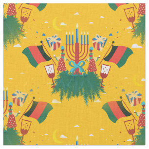 gult Kwanzaa-tyg Tyg