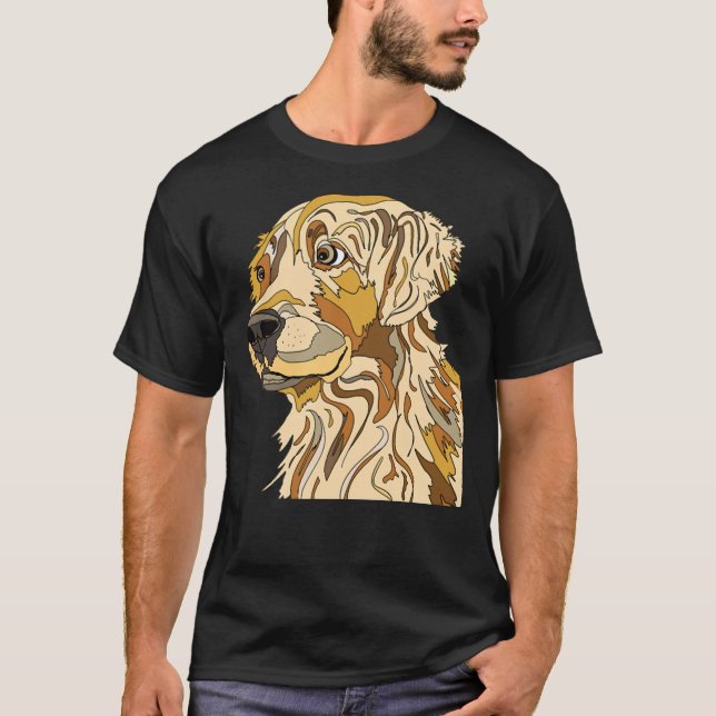 Gult Labour Retriever 155 T Shirt (Framsida)