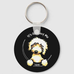 Gult Labradoodle IAAM Nyckelring