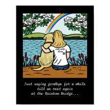 Gult Labrador Angel och Mamma Blonde L Poster