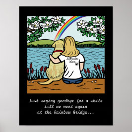 Gult Labrador Angel och Mamma Blonde L Poster