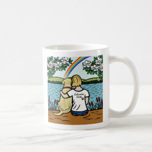 Gult Labrador Angel och Mamma Blonde S Kaffemugg