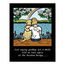 Gult Labrador Angel och Mamma Blonde S Poster