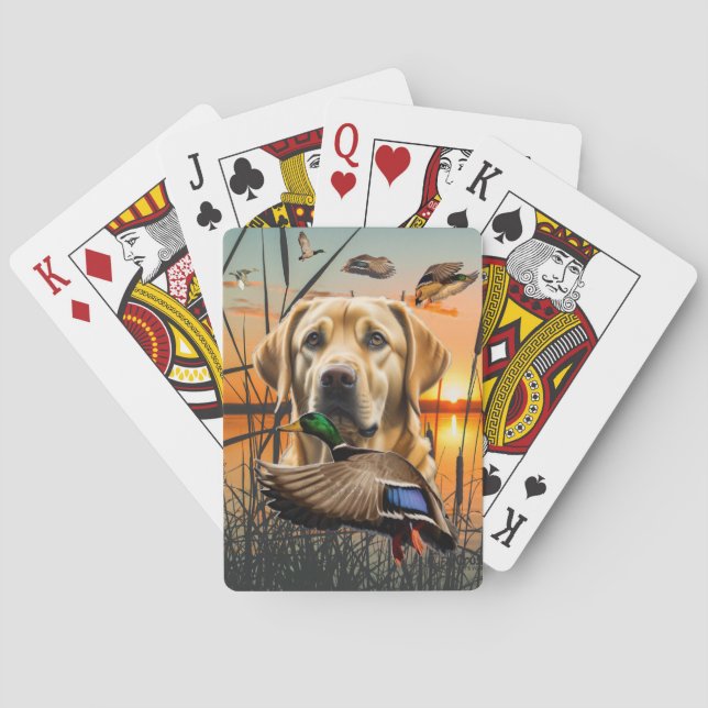 Gult Labrador-betalkort, Labrador Casinokort (Baksidan)