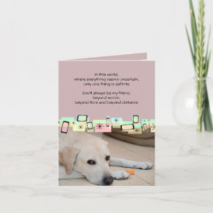 Gult Labrador Birthday Greetings Kort