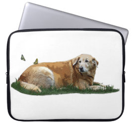 Gult Labrador Blandras Laptop sleeve