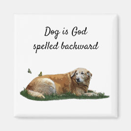 Gult Labrador Blandras Magnet