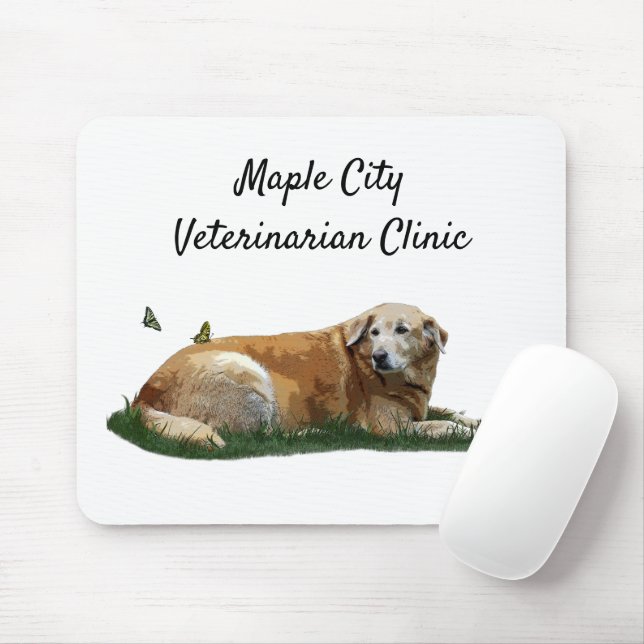 Gult Labrador Blandras Mouse Pad Musmatta (Med mus)