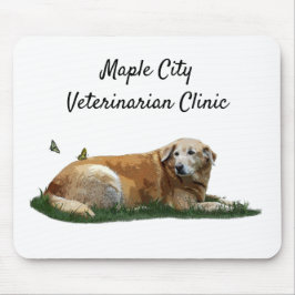 Gult Labrador Blandras Mouse Pad Musmatta