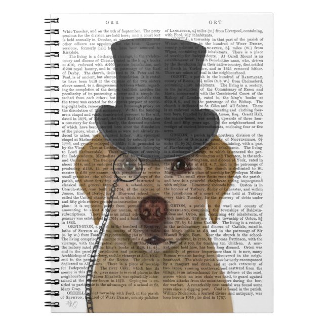 Gult Labrador, Formal Hound and Hat Anteckningsbok (Framsidan)