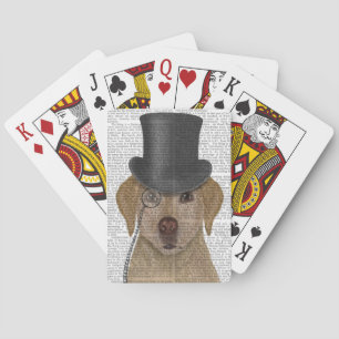 Gult Labrador, Formal Hound and Hat Casinokort