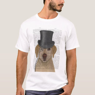 Gult Labrador, Formal Hound and Hat T Shirt