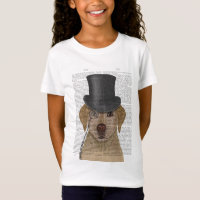 Gult Labrador, Formal Hound and Hat