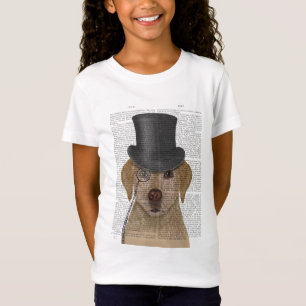 Gult Labrador, formell hund och hatt T Shirt