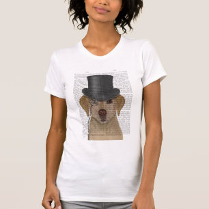 Gult Labrador, formell hund och hatt T Shirt