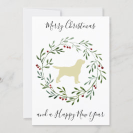 Gult Labrador God jul Labrador Retriever Inbjudningar