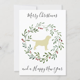 Gult Labrador God jul Labrador Retriever Inbjudningar